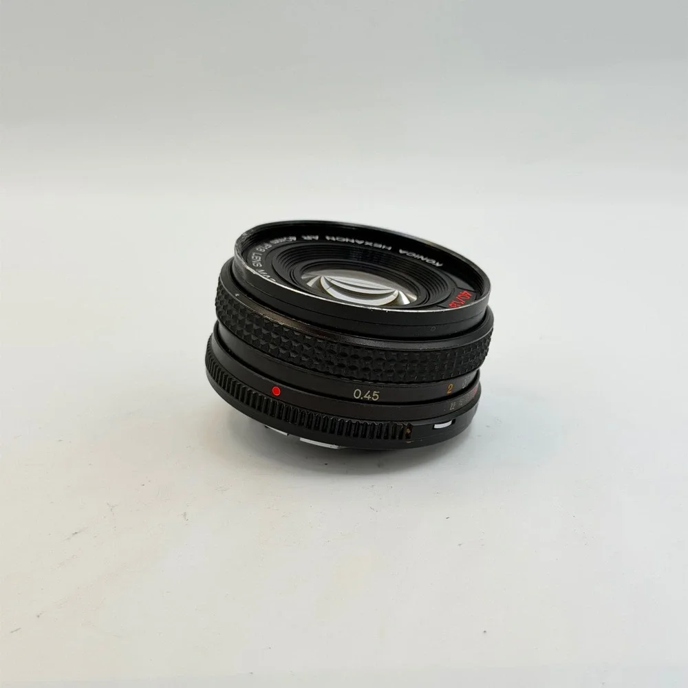 Konica Hexanon AR 40mm f1.8 Pancake Lens Prime with Panagor 55mm UV Filter